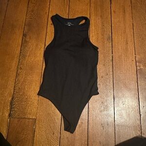 Klassy Network Black Sleeveless Bodysuit